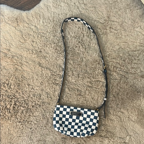 Marc Jacobs Handbags - Marc Jacobs Black and White Crossbody Bag with Checkerboard Design
